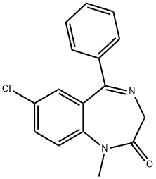 7-Chloro-1,3-dihydro-1-methyl-5-phenyl-2H-1,4-benzodiazepin-2-one(439-14-5)